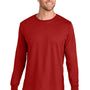 Jerzees Mens Ultimate Long Sleeve Crewneck T-Shirt - True Red