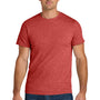 Jerzees Mens Ultimate Short Sleeve Crewneck T-Shirt - Heather Fiery Red