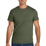Jerzees Mens Ultimate Short Sleeve Crewneck T-Shirt - Heather Military Green