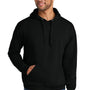 Jerzees Mens Ultimate CVC Hooded Sweatshirt Hoodie w/ Pouch Pocket - Black Ink - COMING SOON