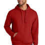Jerzees Mens Ultimate CVC Hooded Sweatshirt Hoodie w/ Pouch Pocket - True Red - COMING SOON