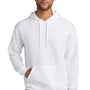 Jerzees Mens Ultimate CVC Hooded Sweatshirt Hoodie w/ Pouch Pocket - White - COMING SOON