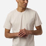 Independent Trading Company Mens Premium Pigment Dyed Short Sleeve Crewneck T-Shirt - Pigment Ivory - New