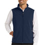Port Authority Mens Core Wind & Water Resistant Full Zip Vest - Dress Navy Blue