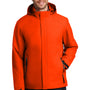 Port Authority Mens Tech Windproof & Waterproof Full Zip Hooded Jacket - Fire Orange - Closeout