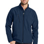 Port Authority Mens Wind & Water Resistant Full Zip Jacket - Insignia Blue - Closeout