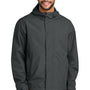 Port Authority Mens C-FREE Water Resistant Full Zip Hooded Rain Jacket - Steel Grey