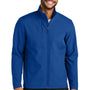 Port Authority Mens C-FREE Core Water Resistant Soft Shell Full Zip Jacket - True Royal Blue