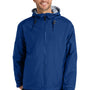Port Authority Mens Team Wind & Water Resistant Full Zip Hooded Jacket - Royal Blue