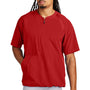 Sport-Tek Mens Repeat Moisture Wicking 1/4 Zip Short Sleeve Jacket - Deep Red