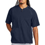 Sport-Tek Mens Repeat Moisture Wicking 1/4 Zip Short Sleeve Jacket - True Navy Blue