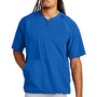 Sport-Tek Mens Repeat Moisture Wicking 1/4 Zip Short Sleeve Jacket - True Royal Blue