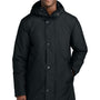 Sport-Tek Mens Waterproof Insulated Sideline Full Zip Hooded Parka - Black
