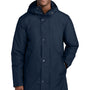 Sport-Tek Mens Waterproof Insulated Sideline Full Zip Hooded Parka - True Navy Blue