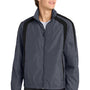 Sport-Tek Mens Water Resistant Full Zip Jacket - Graphite Grey/Black