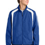 Sport-Tek Mens Water Resistant Full Zip Jacket - True Royal Blue/White
