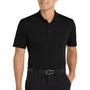 Port Authority Mens Dry Zone Moisture Wicking Short Sleeve Polo Shirt w/ Pocket - Deep Black