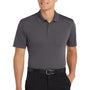 Port Authority Mens Dry Zone Moisture Wicking Short Sleeve Polo Shirt w/ Pocket - Graphite Grey