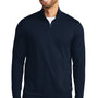 Port Authority Mens Dry Zone Moisture Wicking Micro Mesh 1/4 Zip Sweatshirt - River Navy Blue