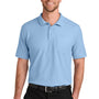 Port Authority Mens Wearever Signature Pique Short Sleeve Polo Shirt w/ Pocket - Cloud Blue - COMING SOON