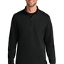 Port Authority Mens Wearever Signature Double Pique 1/4 Zip Sweatshirt - Deep Black - COMING SOON