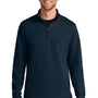Port Authority Mens Wearever Signature Double Pique 1/4 Zip Sweatshirt - River Navy Blue - COMING SOON