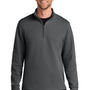Port Authority Mens Wearever Signature Double Pique 1/4 Zip Sweatshirt - Storm Grey - COMING SOON