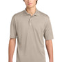 Sport-Tek Mens Dri-Mesh Moisture Wicking Short Sleeve Polo Shirt - Sandstone
