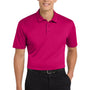 Port Authority Mens Silk Touch Performance Moisture Wicking Short Sleeve Polo Shirt - Raspberry Pink
