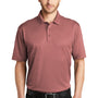 Port Authority Mens Silk Touch Performance Moisture Wicking Short Sleeve Polo Shirt - Heather Garnet Red - Closeout