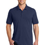 Port Authority Mens 5-1 Performance Moisture Wicking Short Sleeve Polo Shirt - True Navy Blue - Closeout