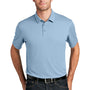 Port Authority Mens Moisture Wicking Short Sleeve Polo Shirt - Cloud Blue - Closeout
