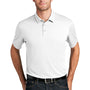 Port Authority Mens Moisture Wicking Short Sleeve Polo Shirt - White - Closeout