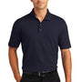 Port Authority Mens Wrinkle Resistant Short Sleeve Polo Shirt - Navy Blue