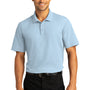 Port Authority Mens React SuperPro Snag Resistant Short Sleeve Polo Shirt - Cloud Blue - Closeout
