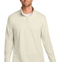 Port Authority Mens Breakwater 1/4 Zip Sweatshirt - Parchment