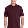 Port & Company Mens Core Stain Resistant Short Sleeve Polo Shirt - Athletic Maroon