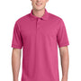 Port & Company Mens Core Stain Resistant Short Sleeve Polo Shirt - Sangria Pink