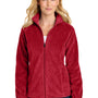 Port Authority Womens Plush Fleece Full Zip Jacket - Rich Red - NEW