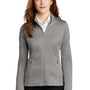 Port Authority Womens Diamond Fleece Full Zip Jacket - Heather Gusty Grey - Closeout