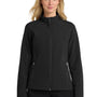 Port Authority Womens Core Wind & Water Resistant Full Zip Jacket - Black