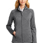Port Authority Womens Stream Wind & Water Resistant Full Zip Jacket - Heather Graphite Grey - Closeout