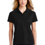 Sport-Tek Womens Dri-Mesh Moisture Wicking Short Sleeve Polo Shirt - Black