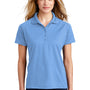Sport-Tek Womens Dri-Mesh Moisture Wicking Short Sleeve Polo Shirt - Carolina Blue