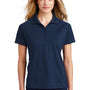 Sport-Tek Womens Dri-Mesh Moisture Wicking Short Sleeve Polo Shirt - Navy Blue