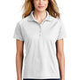 Sport-Tek Womens Dri-Mesh Moisture Wicking Short Sleeve Polo Shirt - White