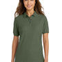 Port Authority Womens Silk Touch Wrinkle Resistant Short Sleeve Polo Shirt - Clover Green