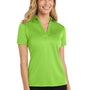 Port Authority Womens Silk Touch Performance Moisture Wicking Short Sleeve Polo Shirt - Lime Green