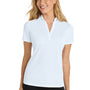 Port Authority Womens Silk Touch Performance Moisture Wicking Short Sleeve Polo Shirt - White