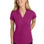 Port Authority Womens Dry Zone Moisture Wicking Short Sleeve Polo Shirt - Magenta Purple
